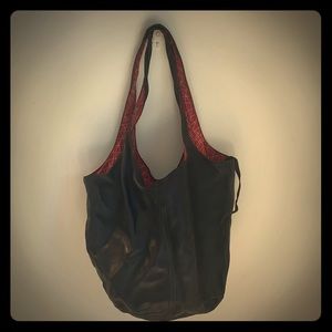 Agnes B. Black Leather Bag